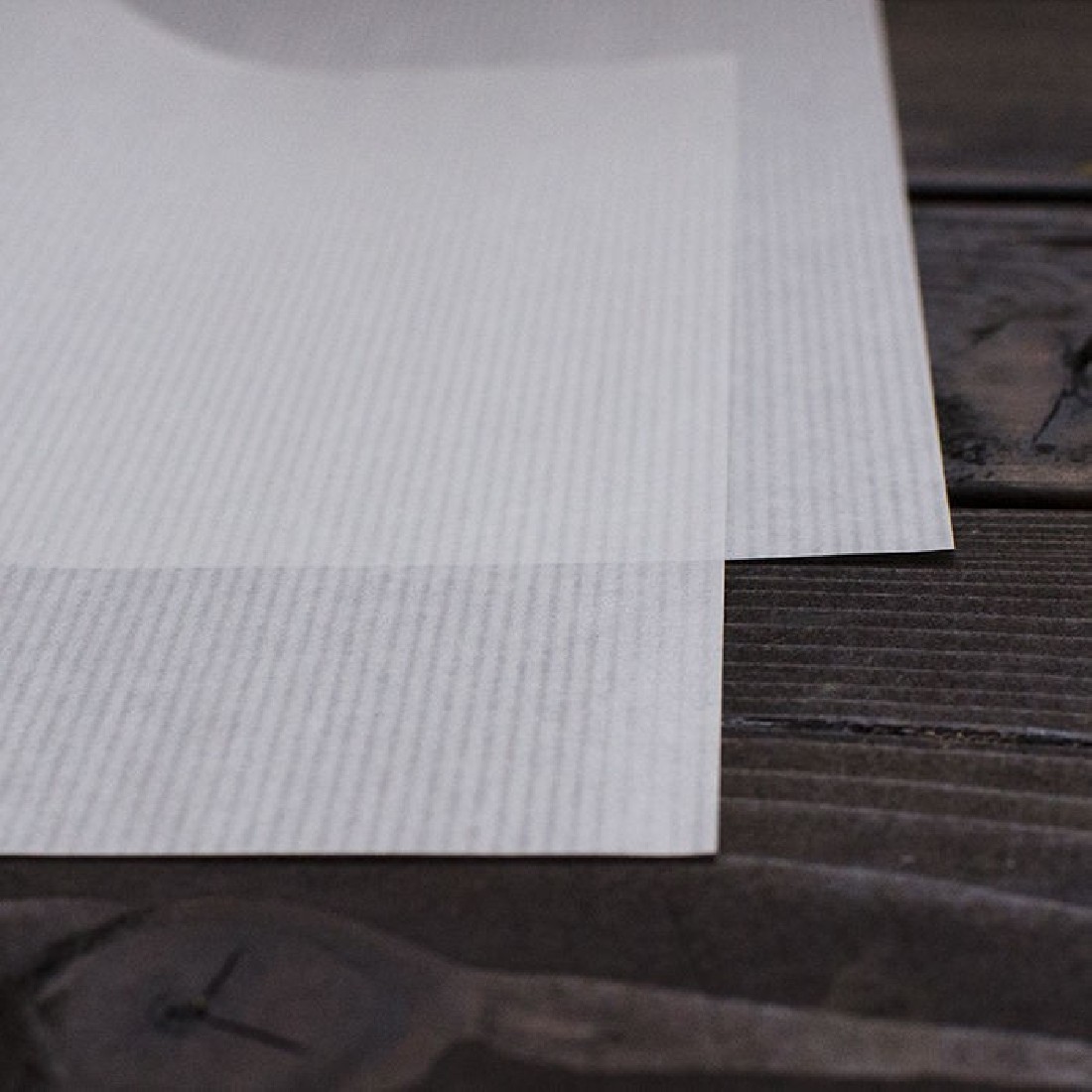 Yamamoto White-lined kraft paper, Suji iri, A4 size, 32g, 50 sheets