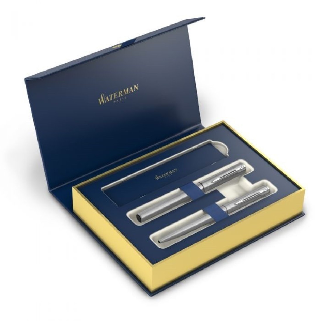 Waterman Allure Chrome Set Rollerball and Ballpen