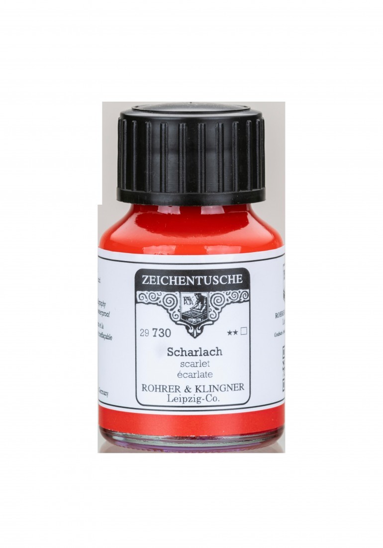 Rohrer and Klingner Calligraphy Ink 50ml Scharlach 29730