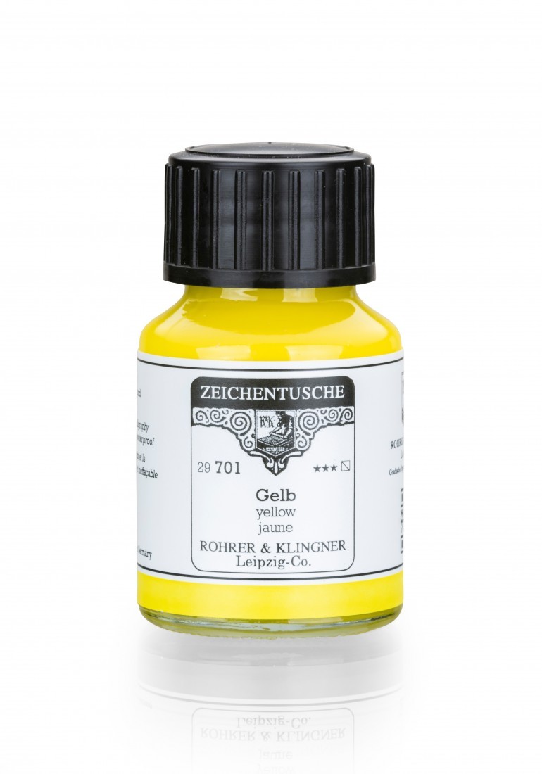 Rohrer and Klingner Calligraphy Ink 50ml Gelb 29701