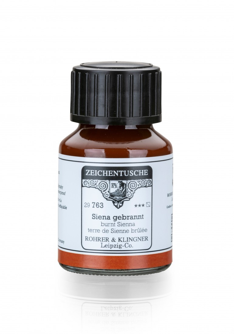 Rohrer and Klingner Calligraphy Ink 50ml Sienna Gebrannt 29763