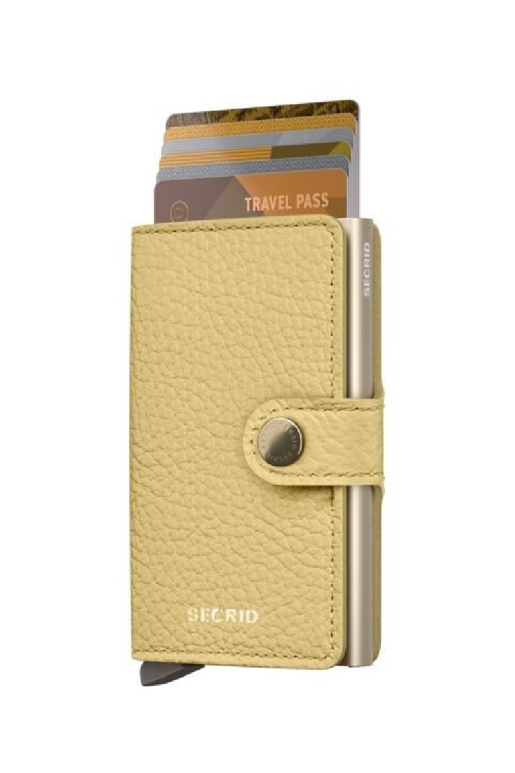 SECRID MINIWALLET MPe PEBBLE BUTTER YELLOW