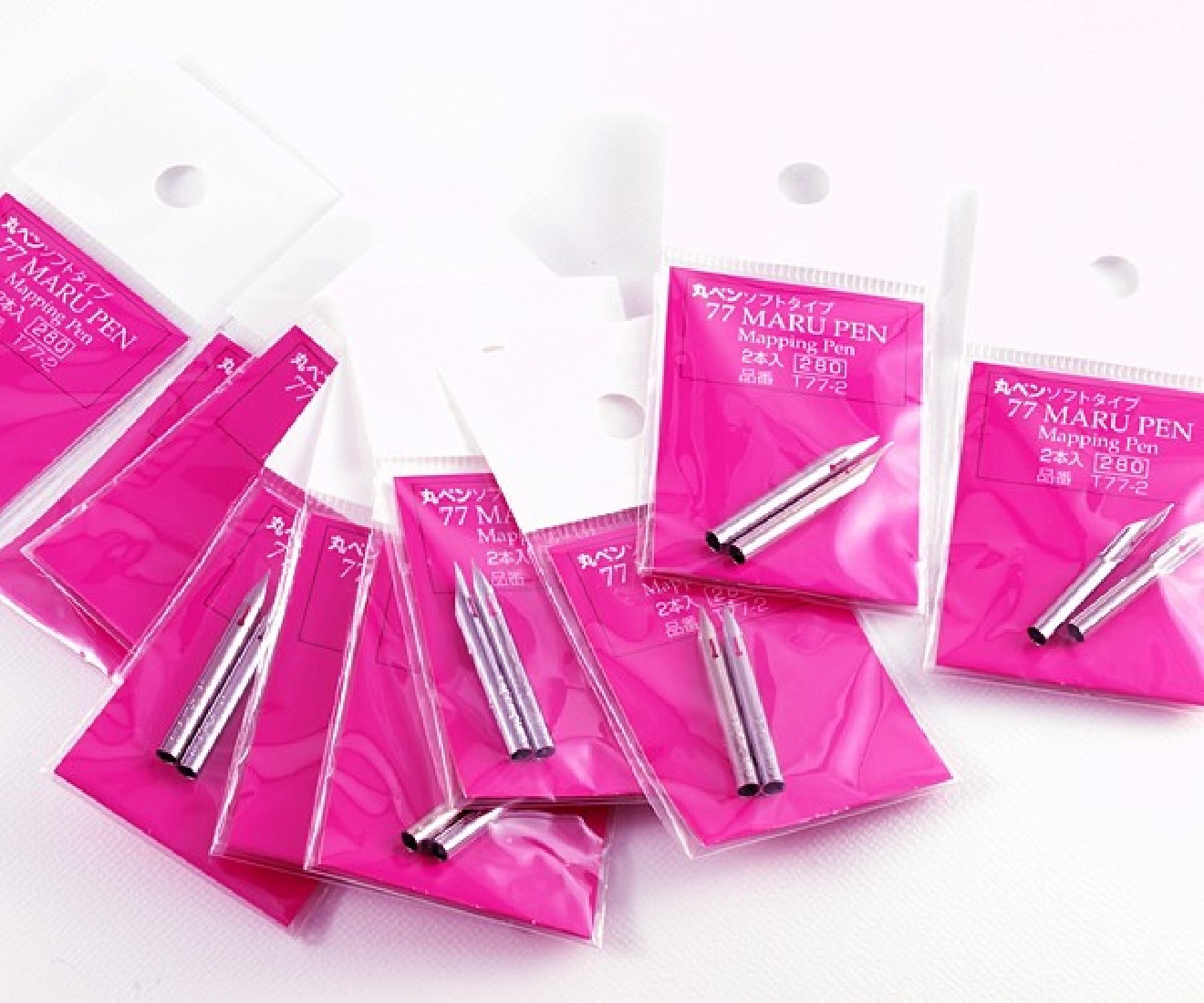 Tachikawa Comic Pen 77 round pen, pack of 2