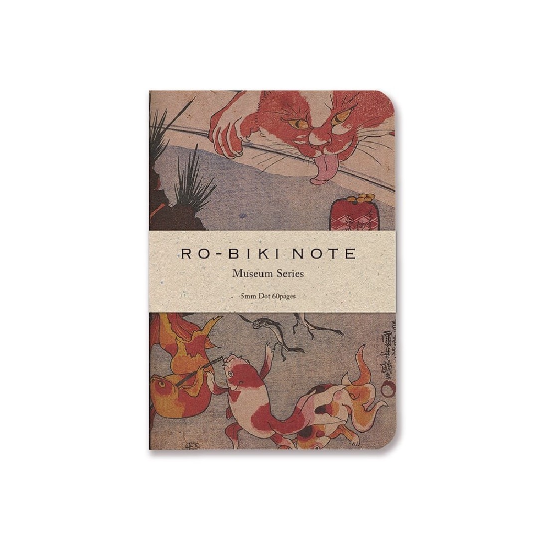 Yamamoto notebook Ro-biki Museum series, Kingyo,  dotted  88×126 mm, 60 pages GA048