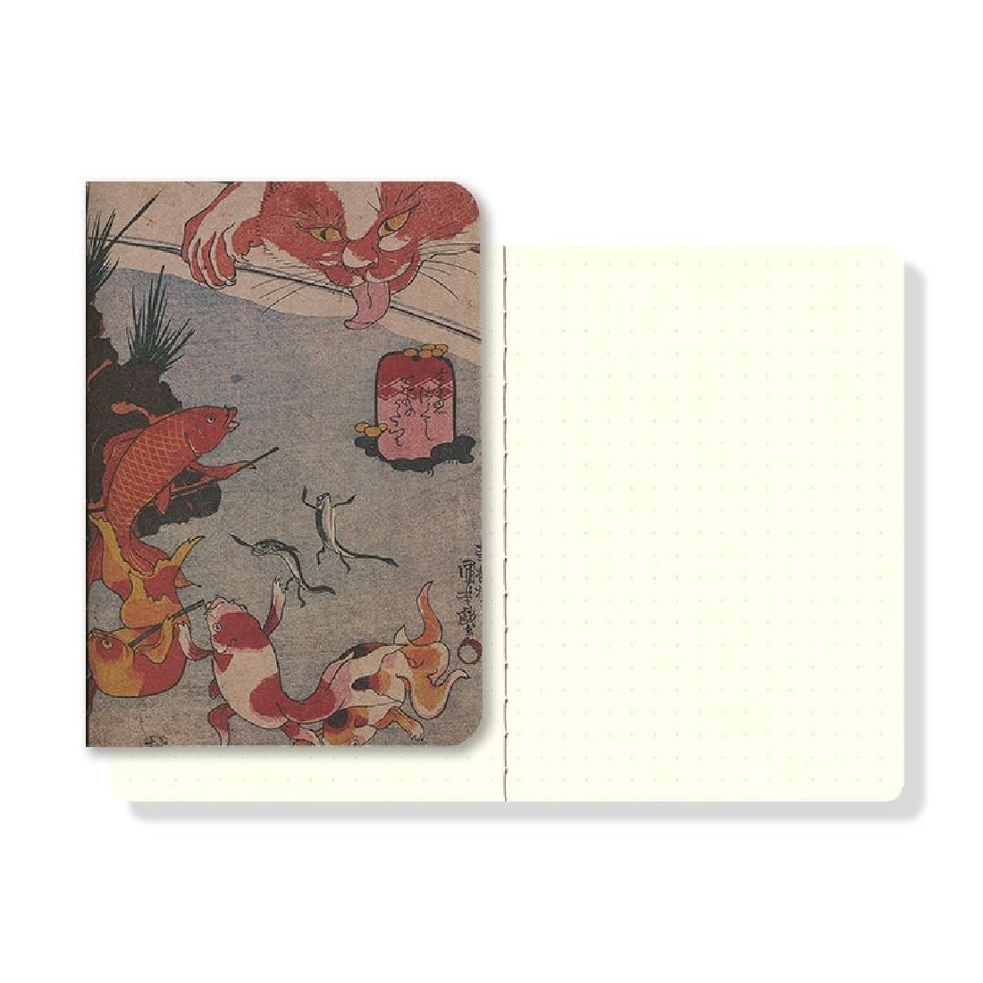 Yamamoto notebook Ro-biki Museum series, Kingyo,  dotted  88×126 mm, 60 pages GA048