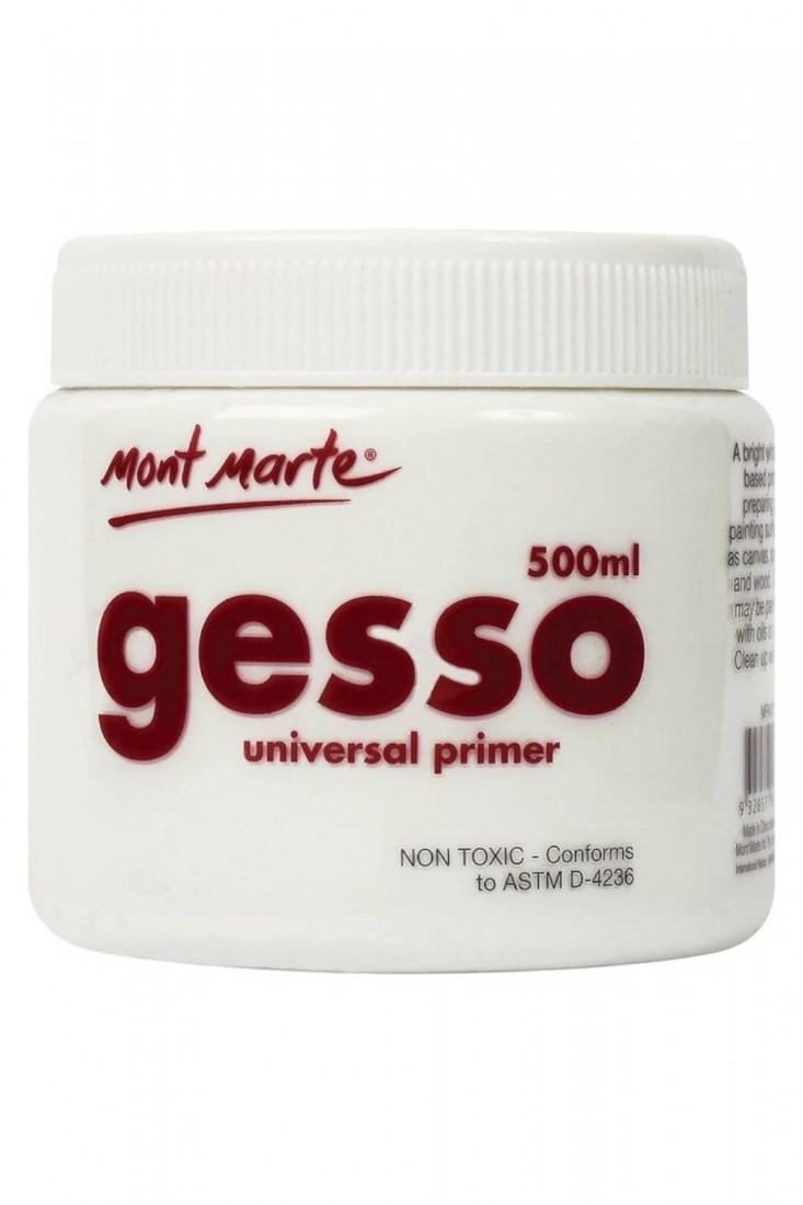 Έτοιμη Προετοιμασία Gesso 500ml Mont Marte