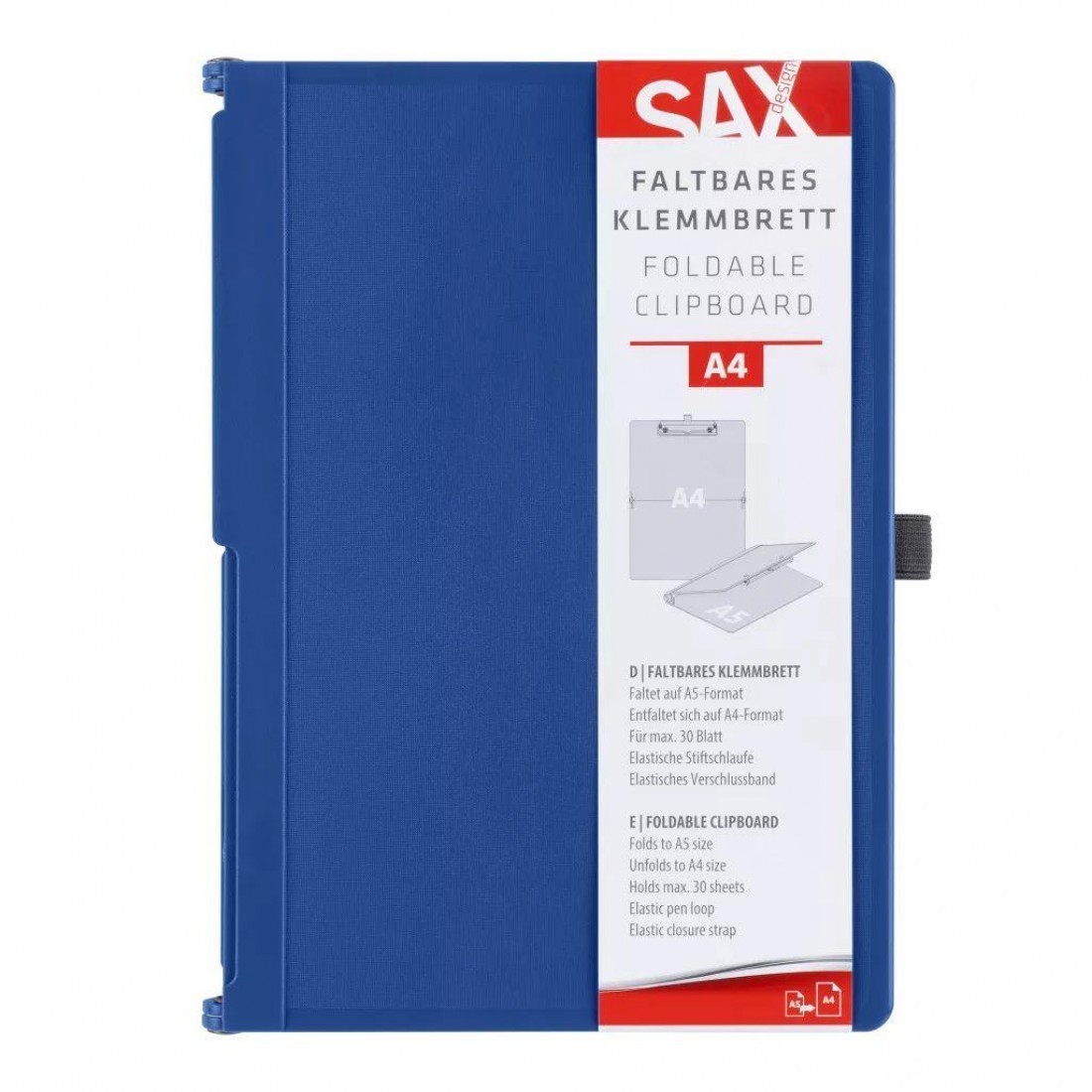 Πιάστρα Αναδιπλούμενη Μπλέ Α4/Α5 30φ 750-22 SAX