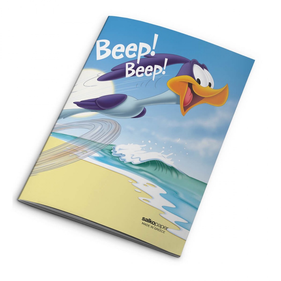 Τετράδιο Καρφίτσα 17χ25cm 80gr  Road Runner Salko