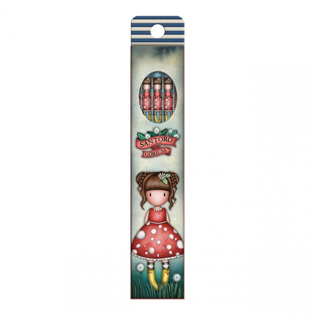 Set of 5 Pencils - Little Mushroom 1311GJ07 Santoro Gorjuss