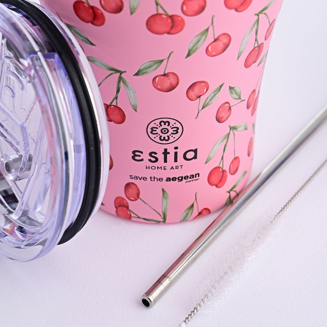 Coffee Mug 350ml Cherry Rose 01-16876 Estia Home Art