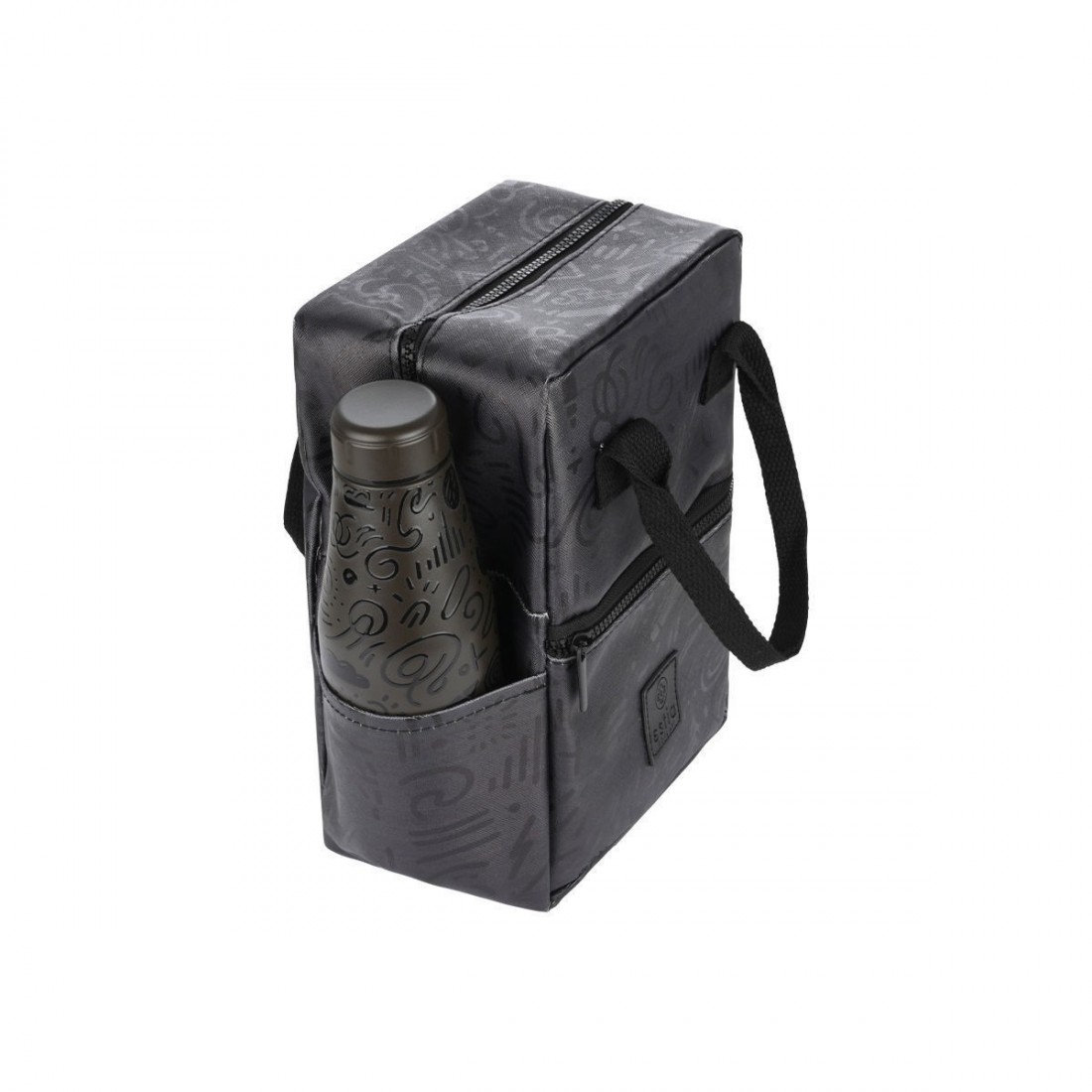 Ισοθερμική Τσάντα Φαγητού (7Lit) Noir Echo 22389 Estia Home Art