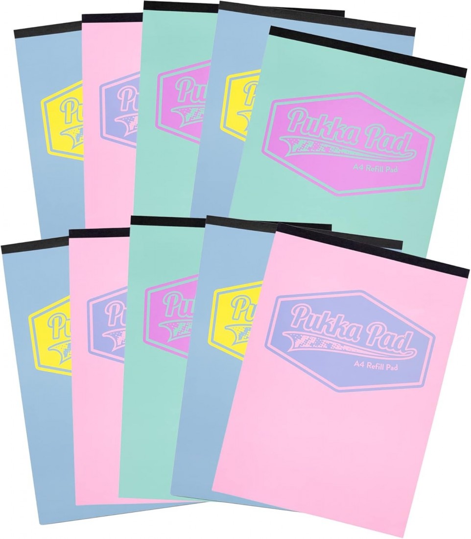 Μπλοκ Σημειώσεων Α4 με τρύπες και περιθώριο 160S 8865-PST Pukka Pad