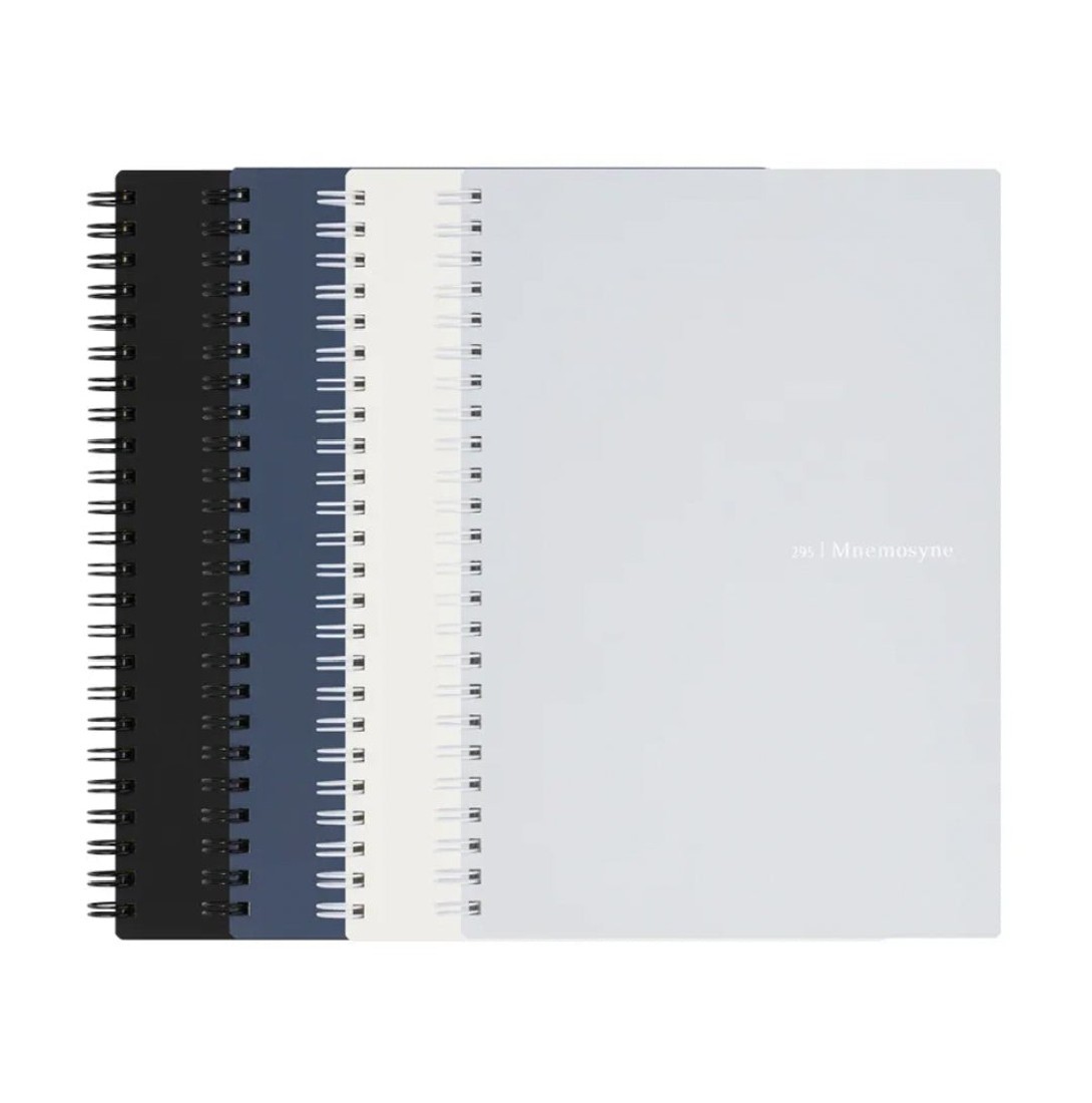 Mnemosyne spiral notebook navy 295-72 A5 5mm 80sheets ruled 80gr