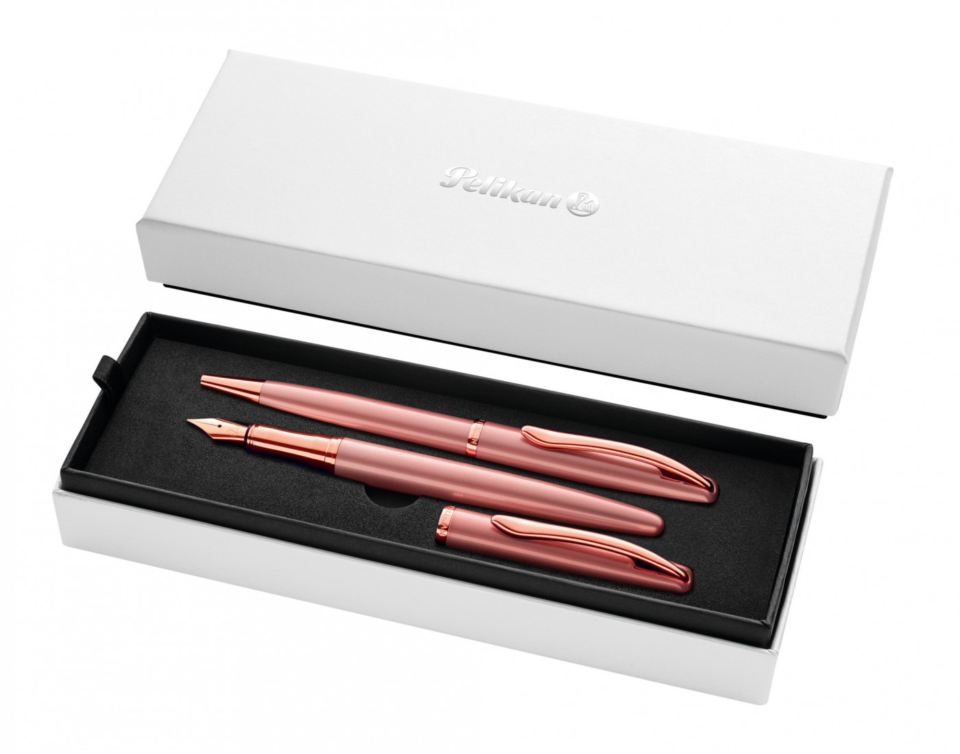 Pelikan Jazz Noble Elegance Metallic Rose 821872 Set Ballpen and Fountain Pen