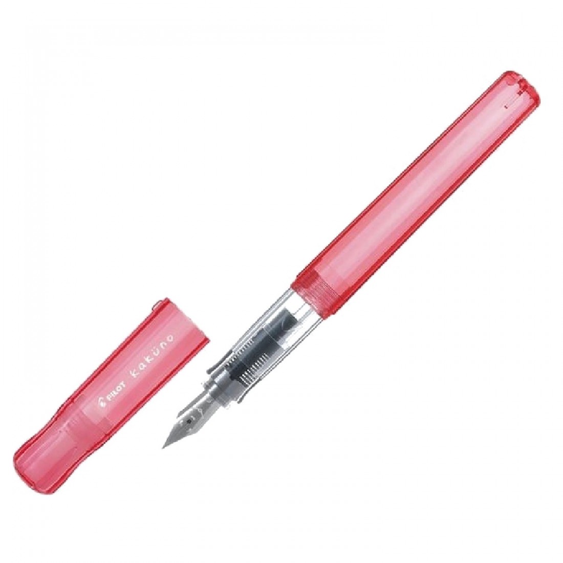 Pilot Kakuno Fountain Pen transparent red FKA-1SR-KMR