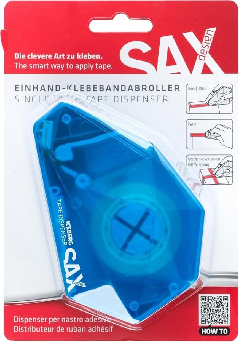 Βάση Σελοτέιπ Χειρός Πλαστική Μπλε 728-15 Sax