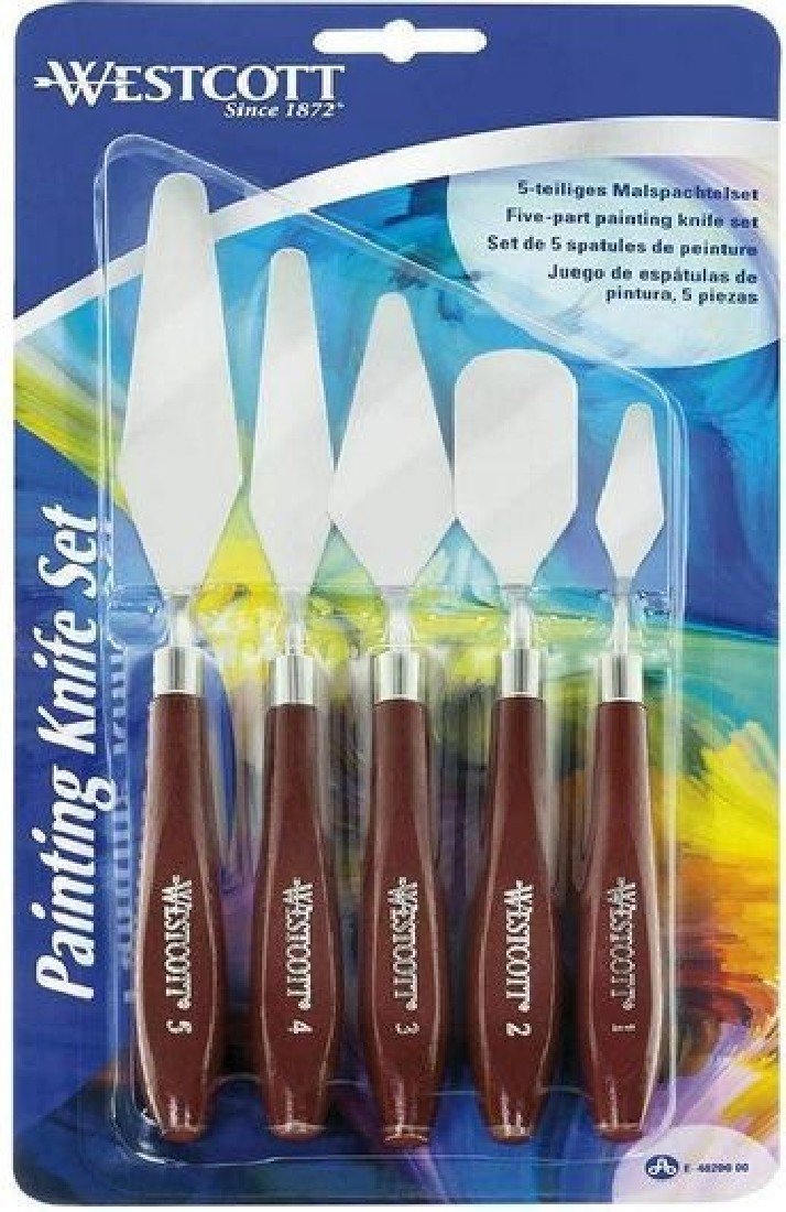 Σπάτουλες Ζωγραφικής Σετ 5 τεμαχίων 40200 Westcott