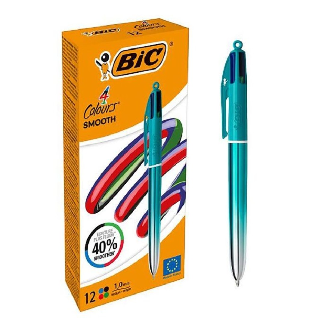 Στυλό 4 Colours Πράσινο 1.0mm Smooth Gradient 524092 BIC