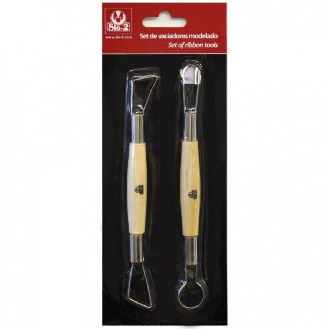 Ξύλινα-Μεταλλικά  Εργαλεία Μοντελισμού-Πηλού 2 τμχ 37000029 SIO-2