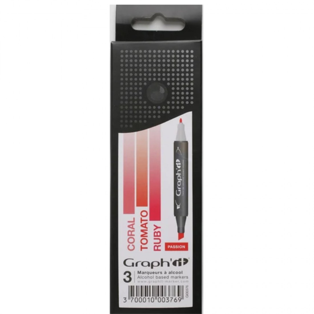 Μαρκαδόροι Οινοπνεύματος με Διπλή Μύτη, Passion,  GI00376 Graph it