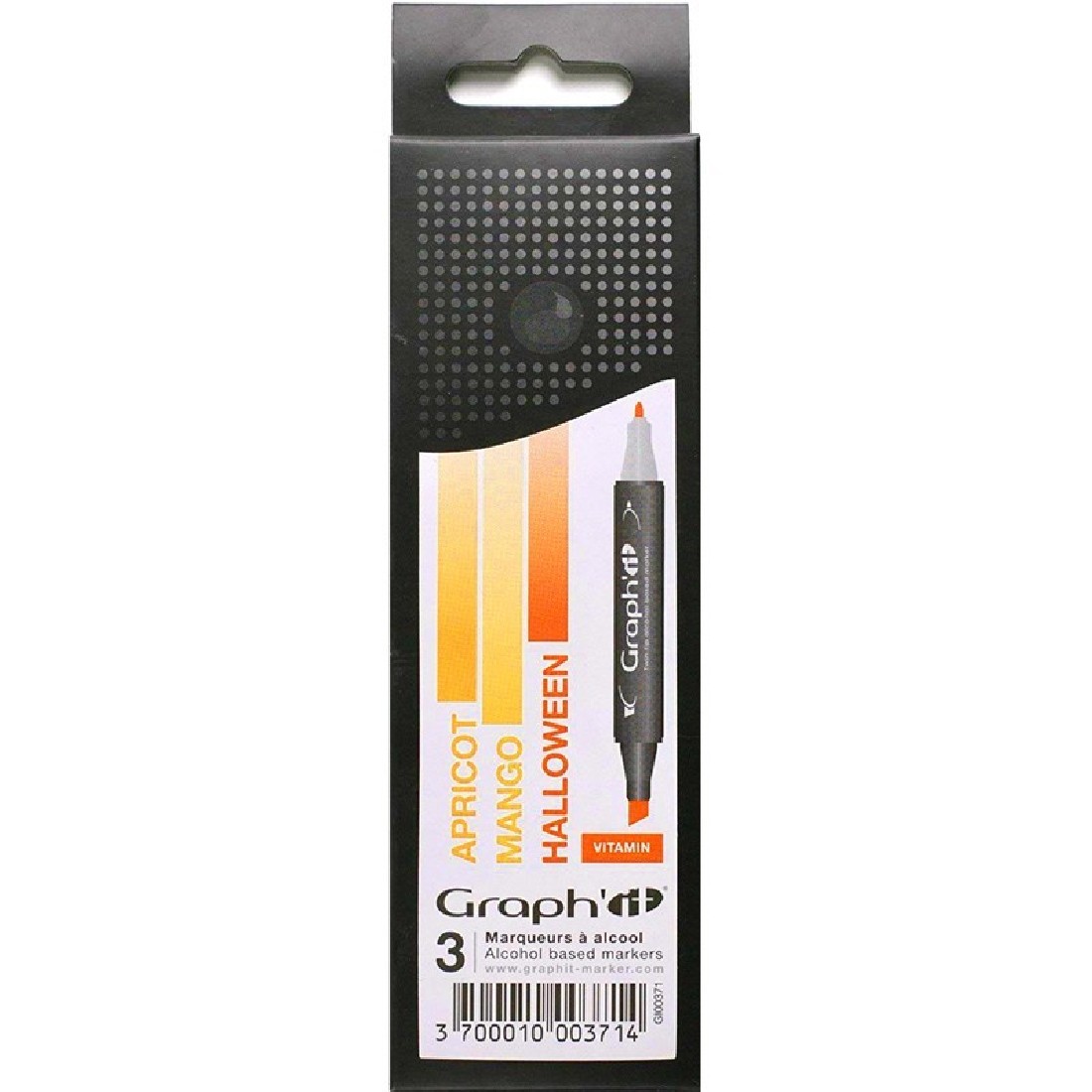 Μαρκαδόροι Οινοπνεύματος με Διπλή Μύτη Vitamin GI00371 Graph it