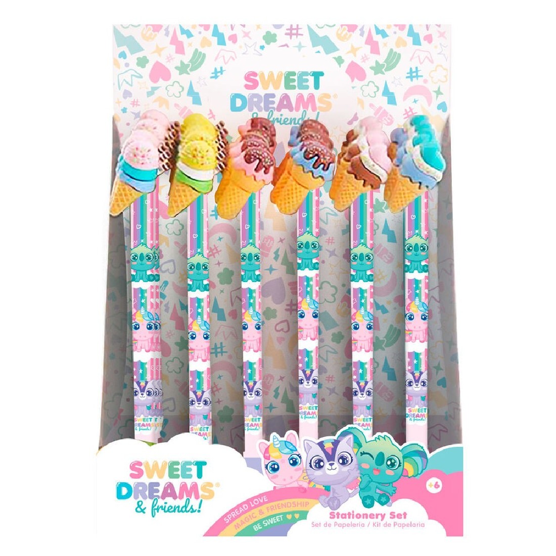 Erasable Gel Pen Ice cream KL11612 Sweet Dreams & Friends