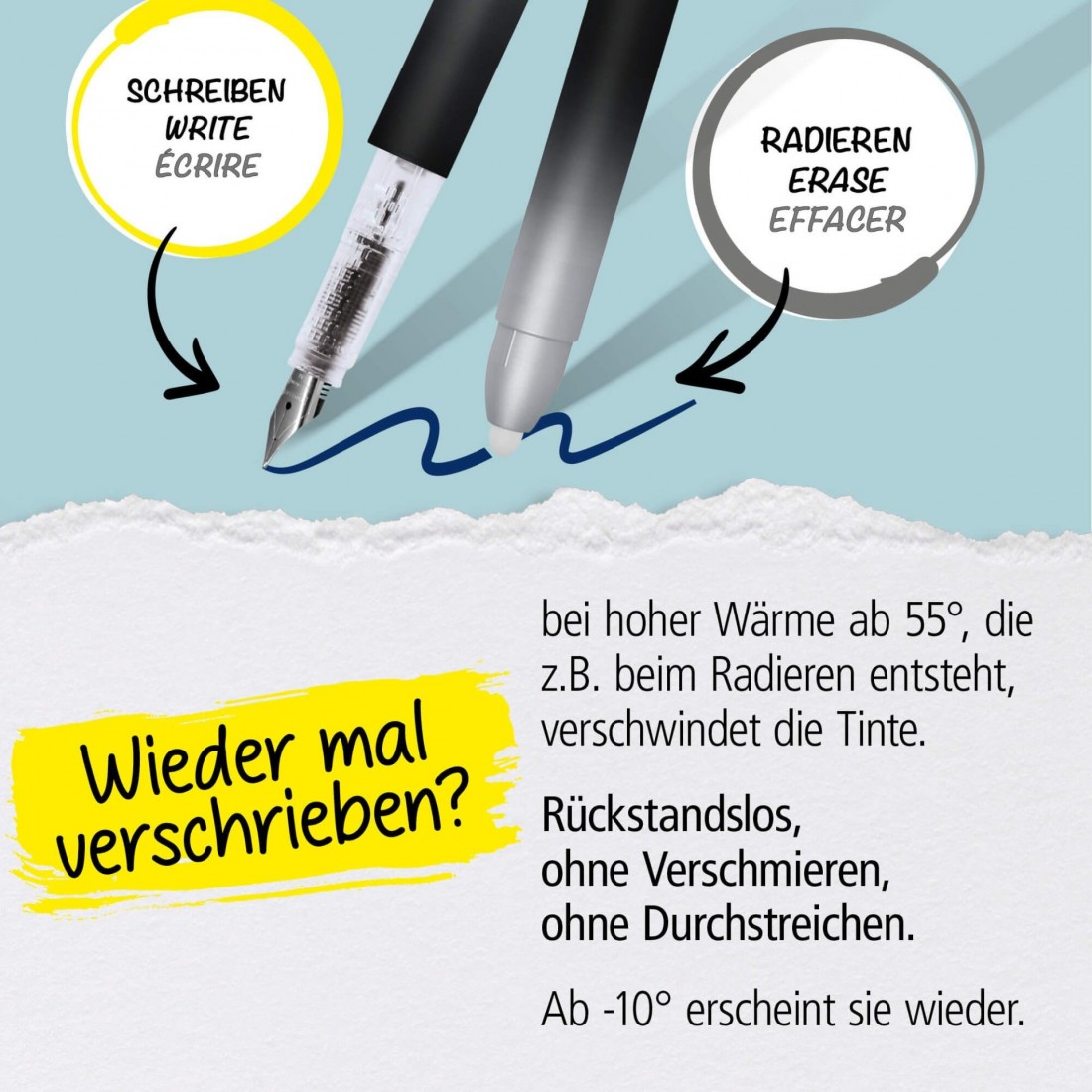 Erasable Fountain Pen ONLINE magiXX Dark Shadow 030325