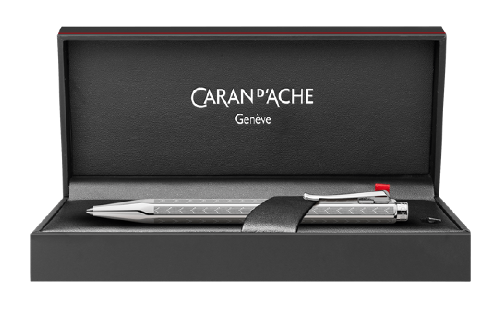 Caran dache Palladium-Coated Ecridor Chevron Fountain Pen