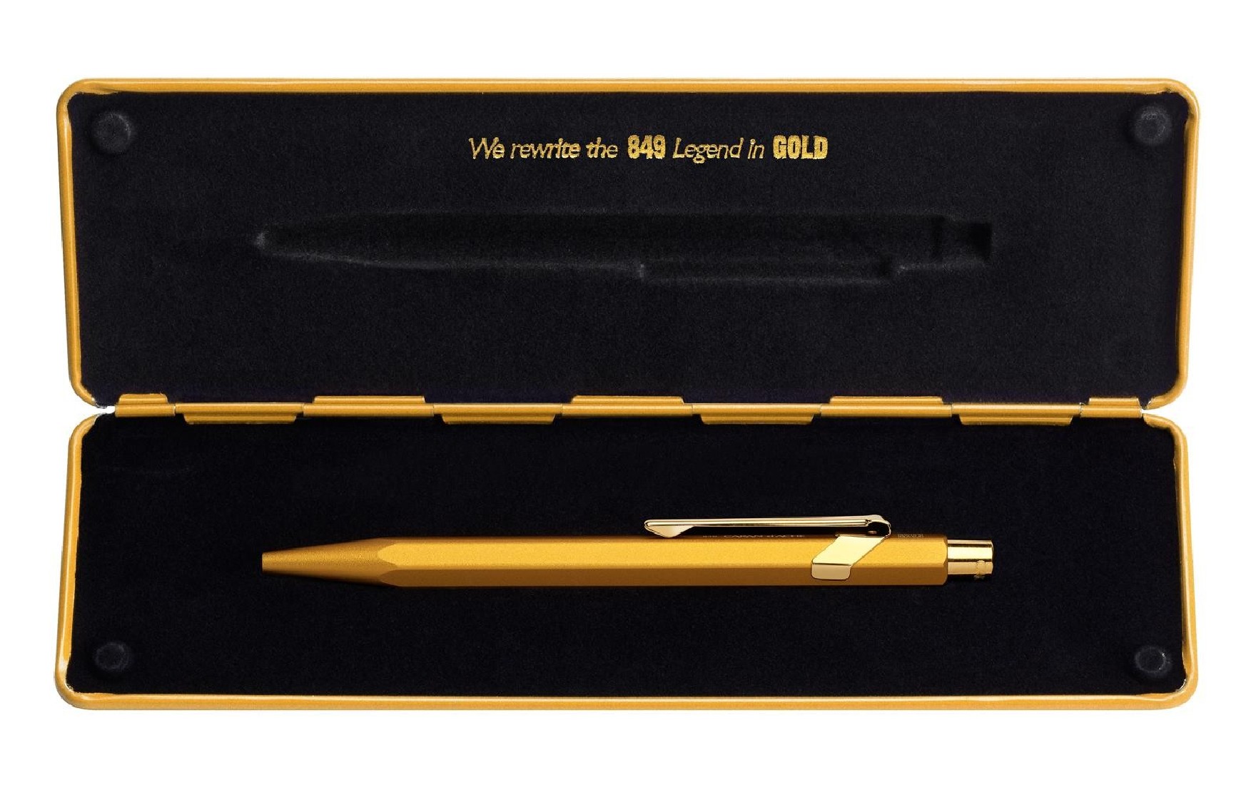 CARAN DACHE 849 with holder Goldbar ballpoint pen 0849.999