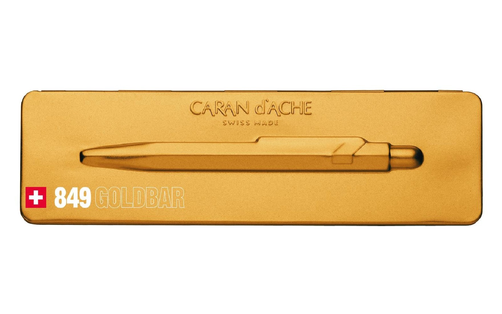 CARAN DACHE 849 with holder Goldbar ballpoint pen 0849.999