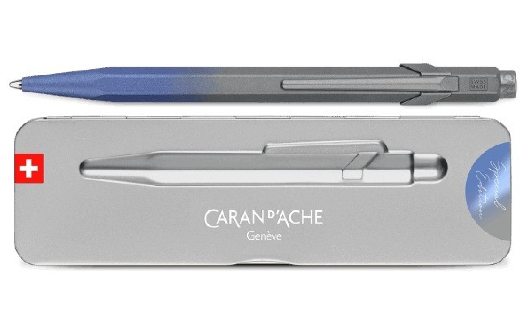 Caran d Ache 849  CLAIM YOUR STYLE Stormy Blue Ballpoint Pen - Special Edition 849.589