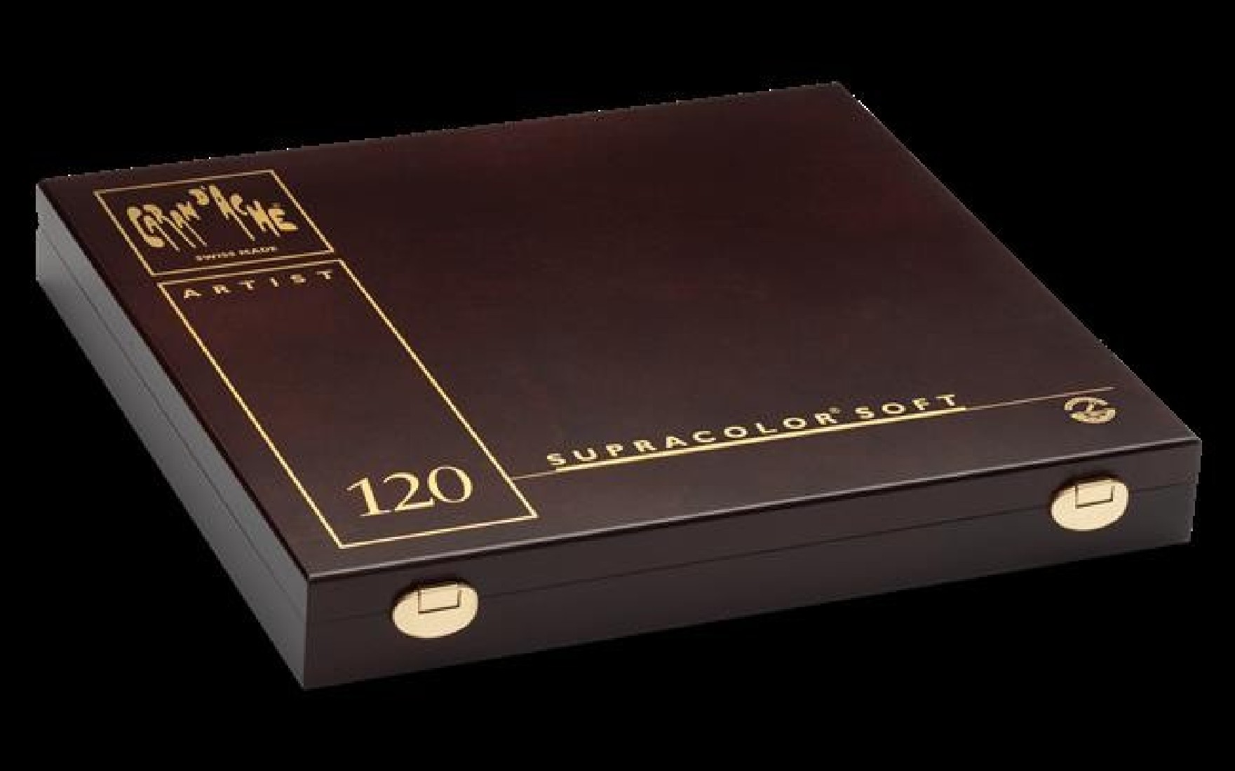 Caran dache wooden box 120 pencils Supracolor, Soft Aquarelle, 3888.920