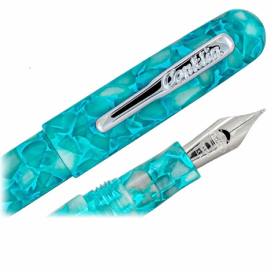 CONKLIN ALL AMERICAN TURQUOISE SERENITY FOUNTAIN PEN