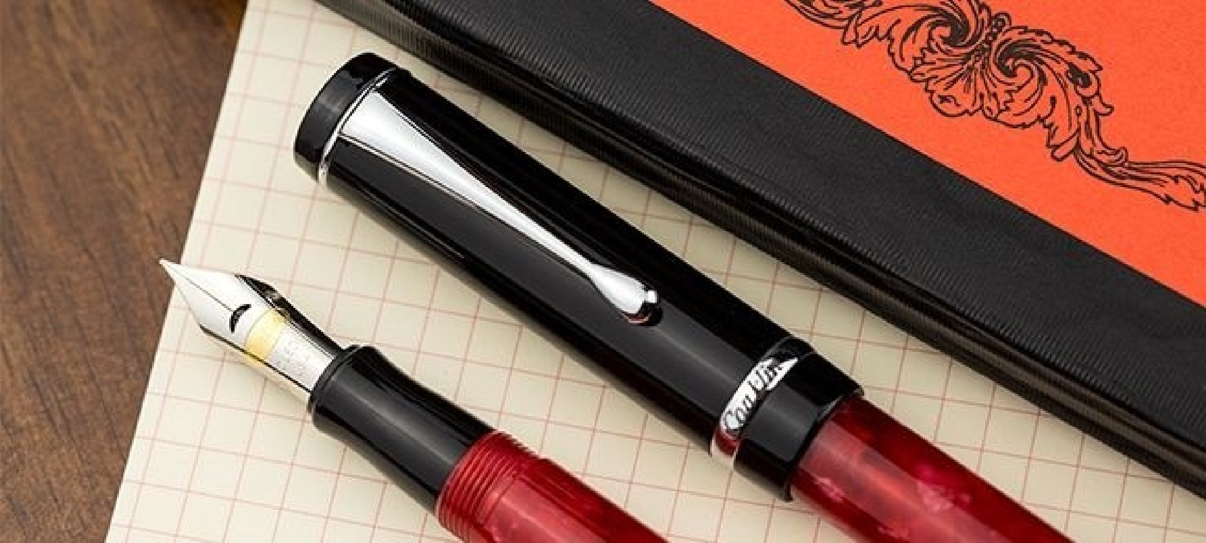 Conklin Duragraph Fountain Pen  Red Nights