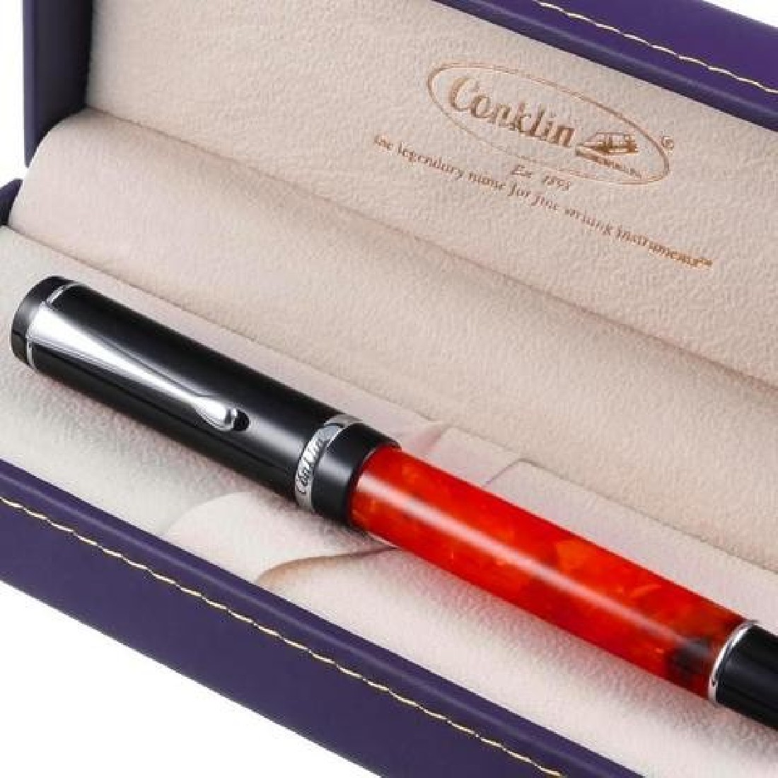 Conklin Duragraph Fountain Pen  Red Nights