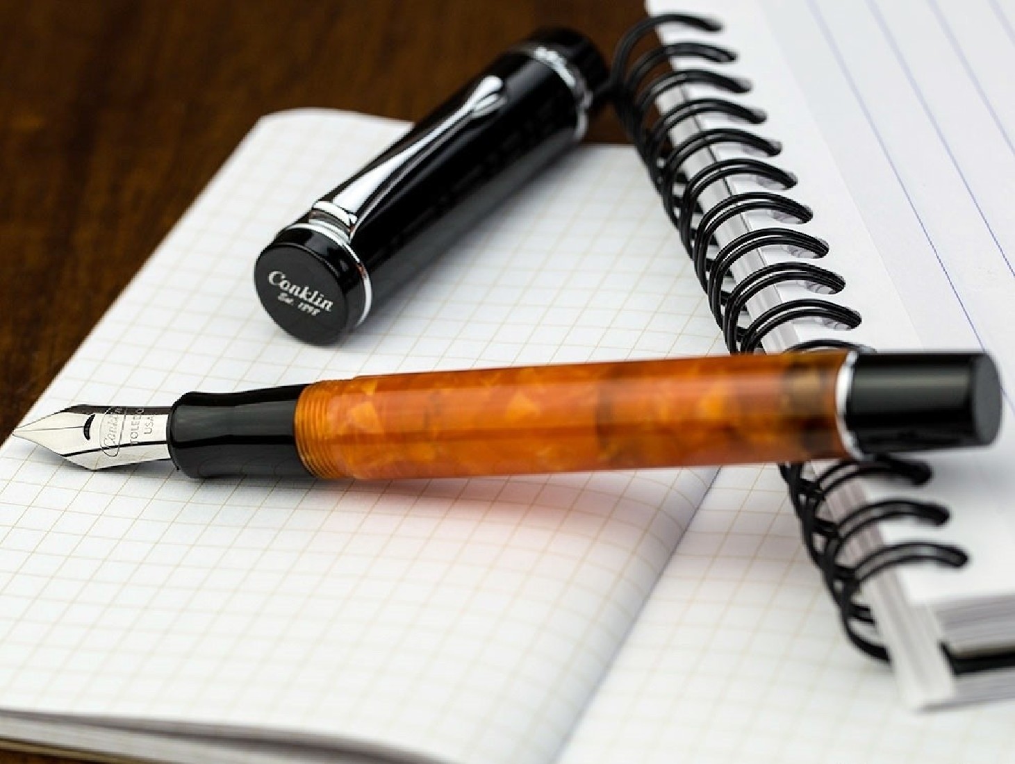 Conklin Duragraph  Orange Nights, Fountain Pen