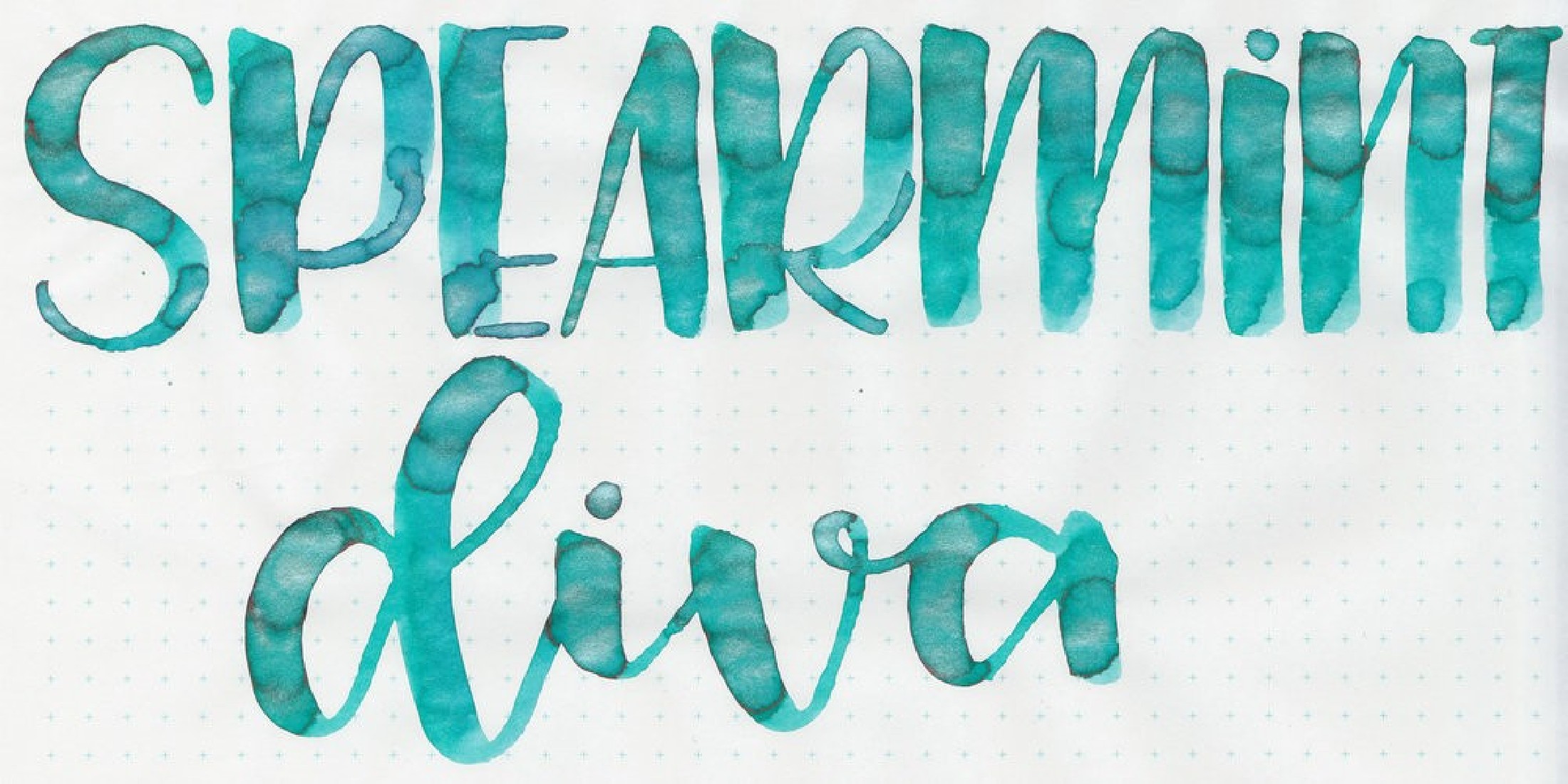 Diamine 50ml Spearmint Diva Fountain pen shimmer ink bottle