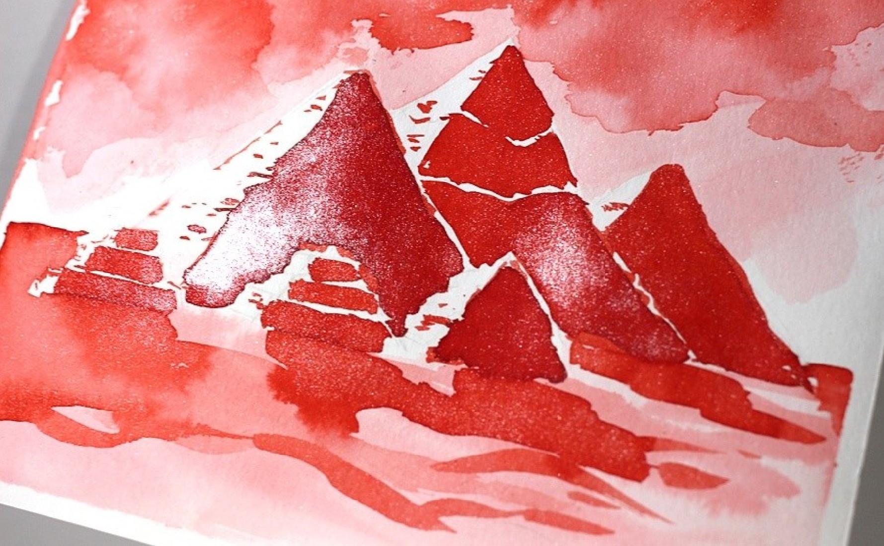 Diamine 50ml Firestorm red Fountain pen shimmer ink bottle