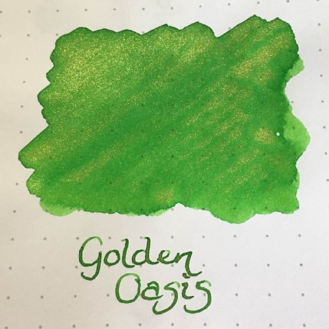 Diamine 50ml Golden Oasis Fountain pen shimmer ink bottle