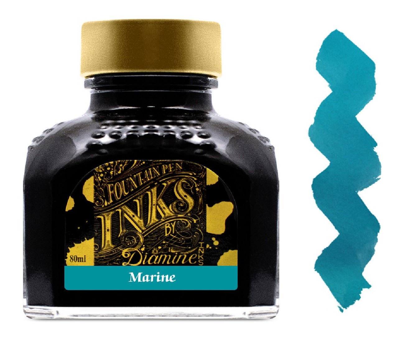 Diamine 80ml  Marine 069  Fountain pen ink bottle