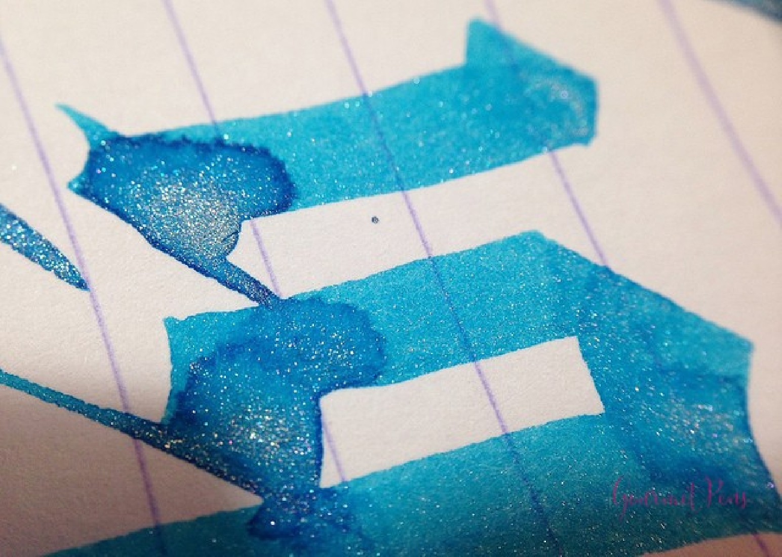 Diamine 50ml Blue Lightning Fountain pen shimmer ink bottle