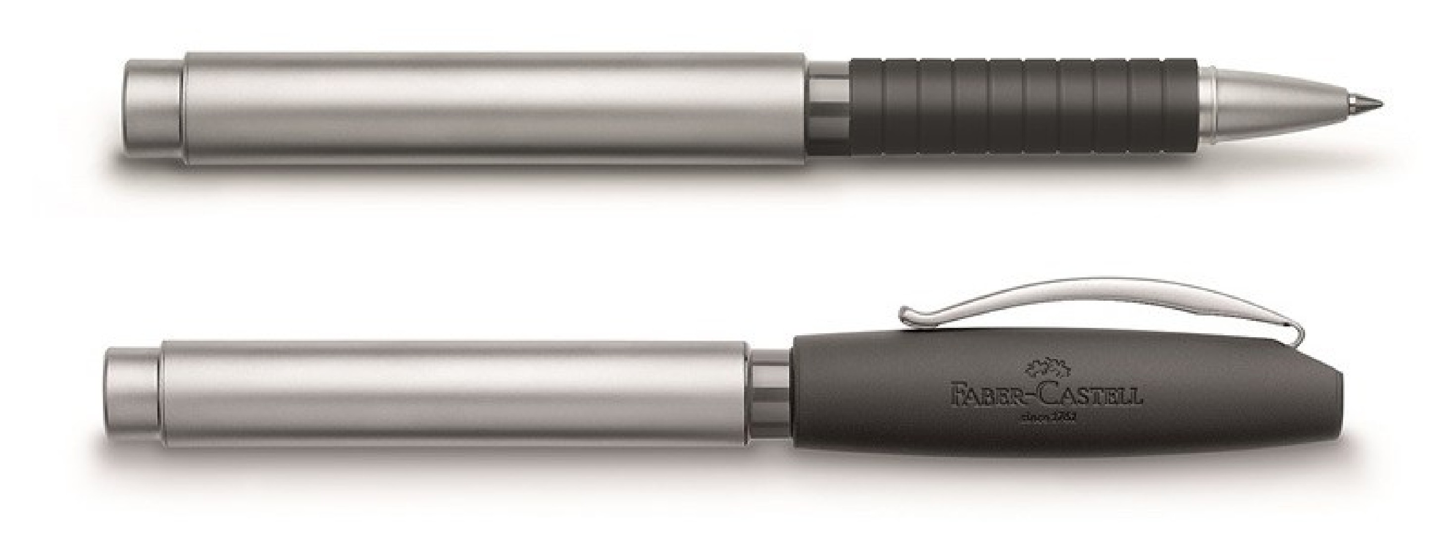 Faber Castell Basic Matt Chrome Grey Cap Rollerball Pen 148462