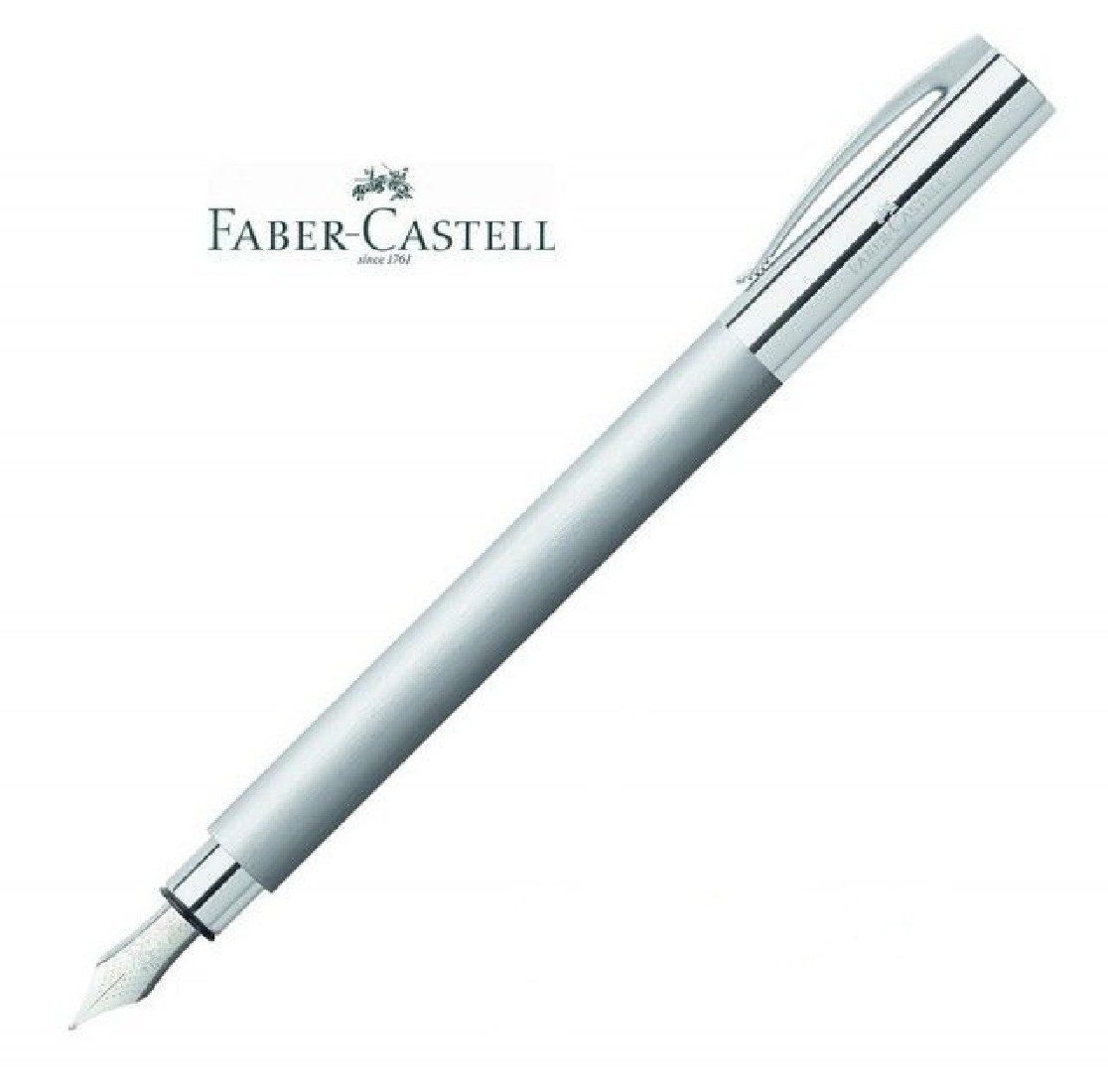 Faber Castell Ambition Brushed Metal Fountain Pen 148391