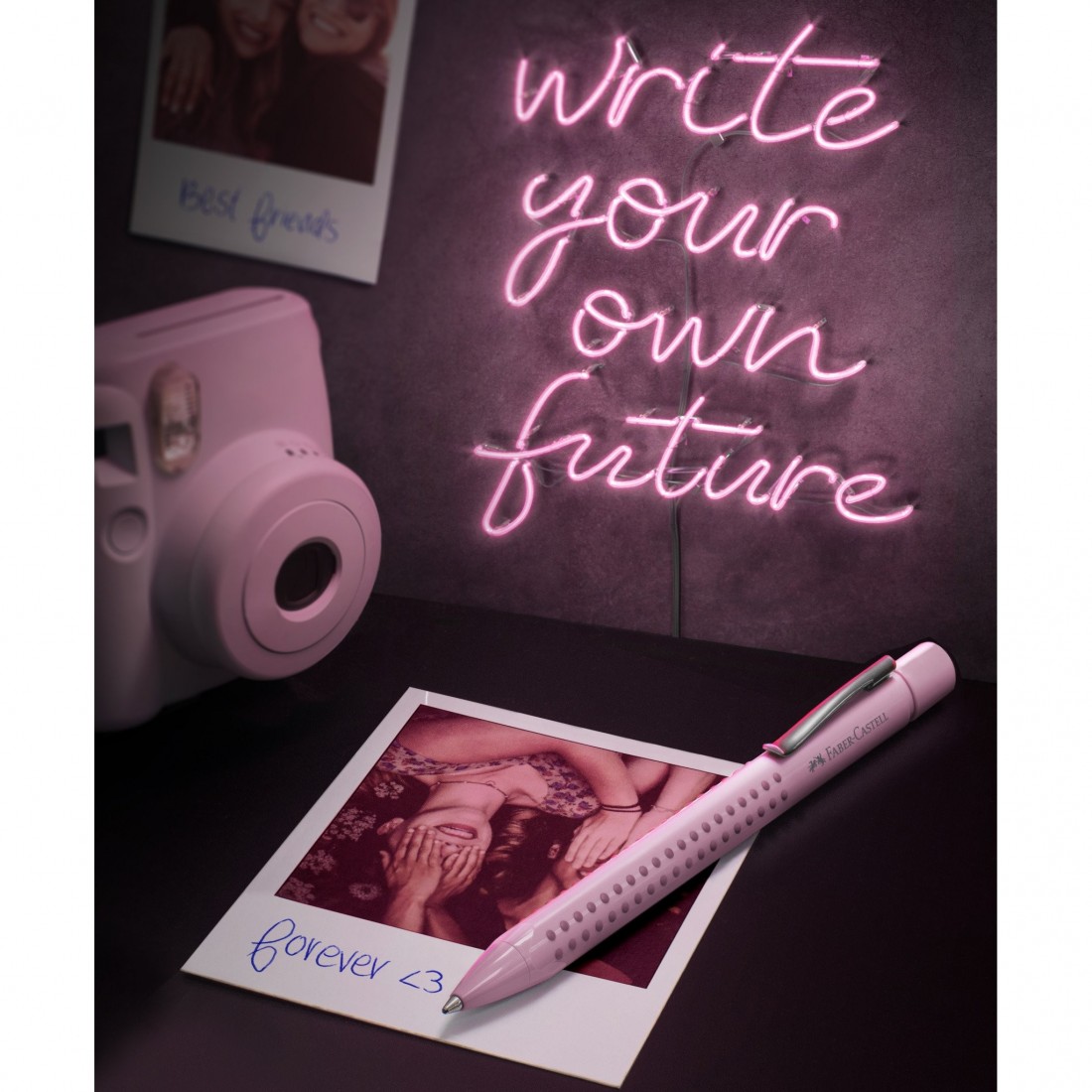 Faber Castell Ball pen Grip 2010 M rose shadows 243907