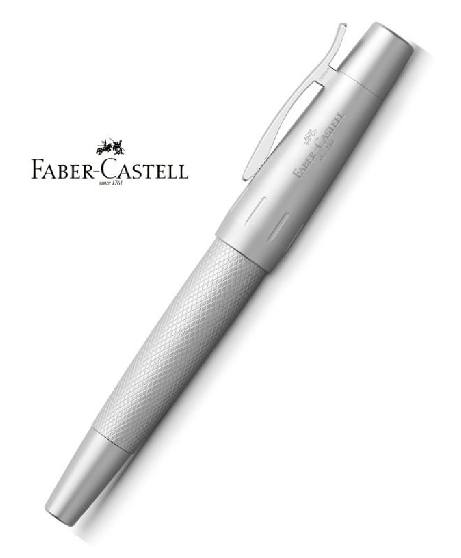 Faber Castell E-motion Pure Silver Fountain pen 148671