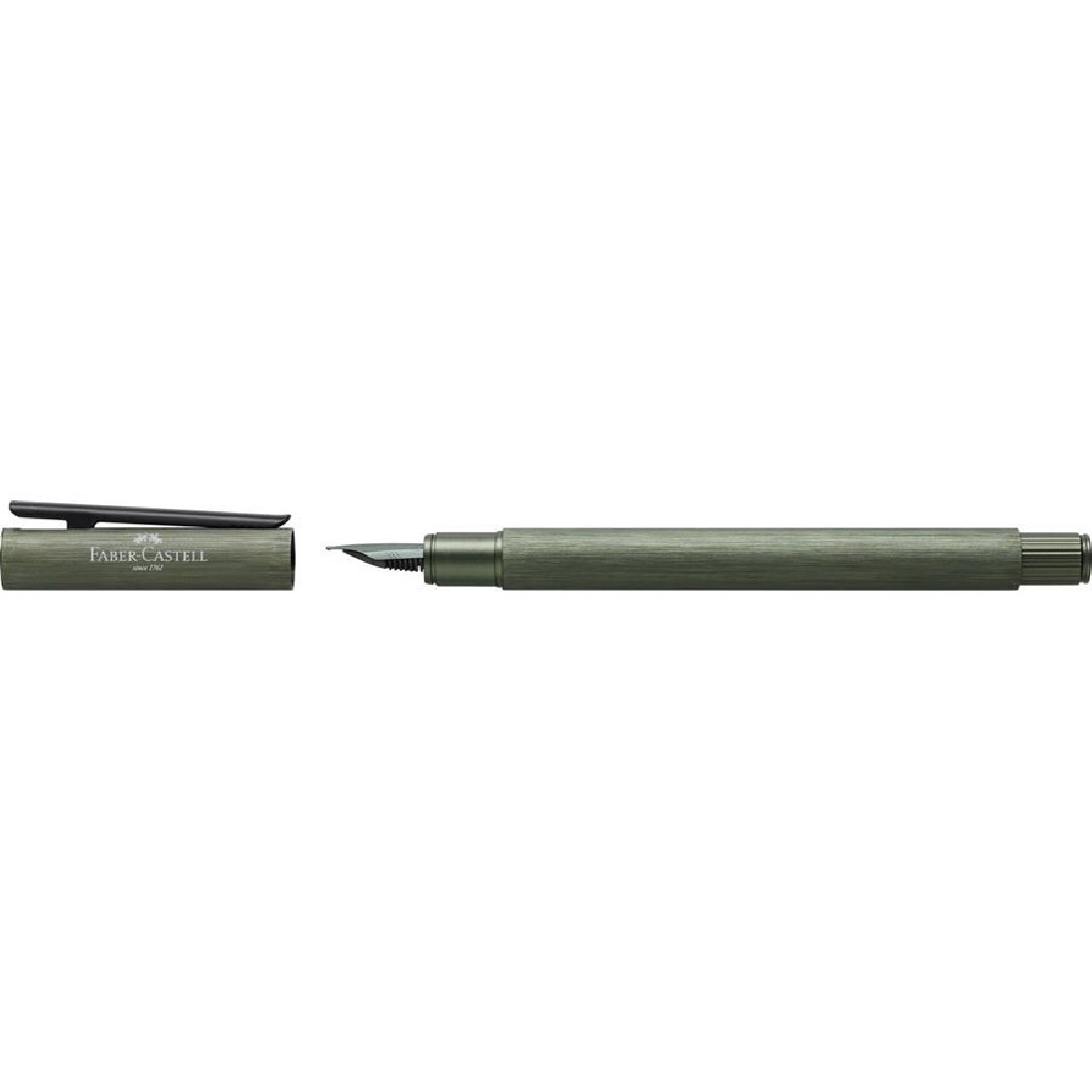 Faber Castell Fountain Pen NEO Slim Aluminium Olive Green, 146151