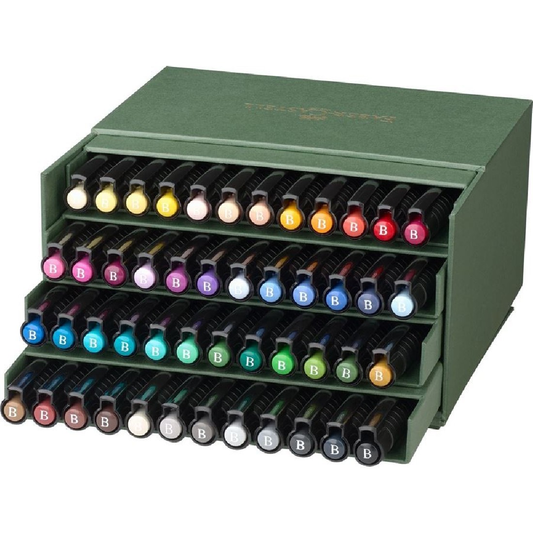 Faber Castell Pitt Artist Pen Brush India ink pen, studio box of 48 167192