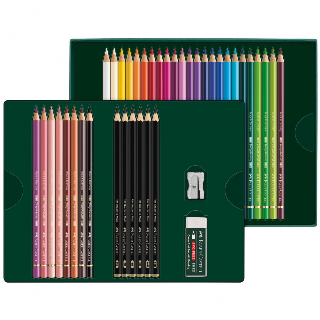 Faber Castell Polychromos and Graphite Matte, 40 Piece Gift Set 210053