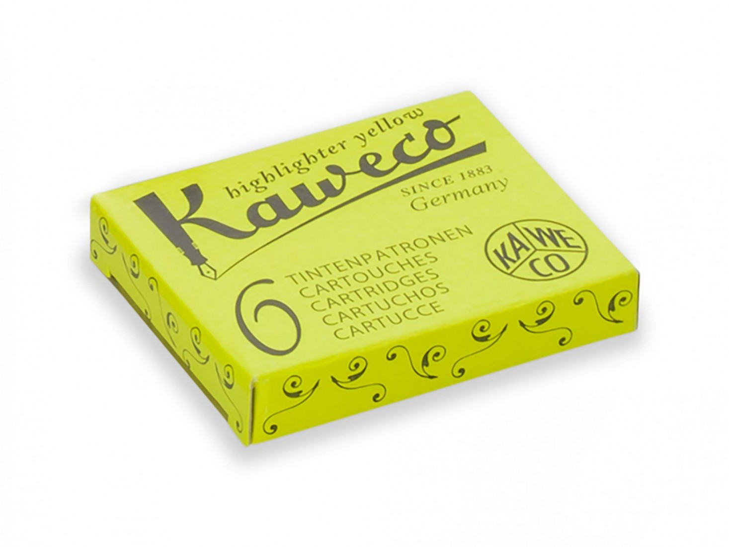 Kaweco ink cartridges 6pcs Highlighter Yellow