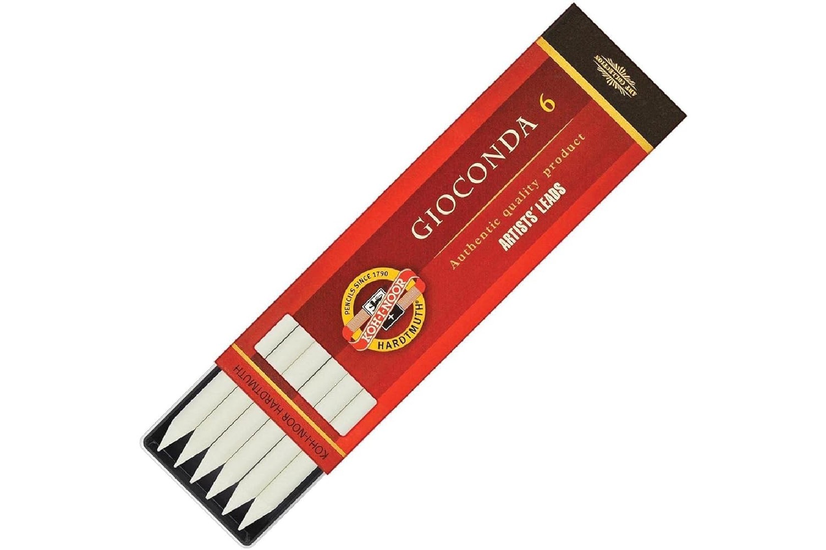 Koh-i-noor white chalk artists leads 5,6mm 4371 6pcs